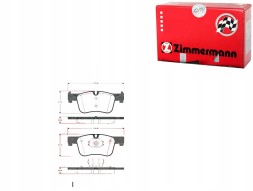 Zimmermann Brake pads front bmw 1 f20 f21 3 f30 f80 f34 f31 4 f32 f82 f33 f83
