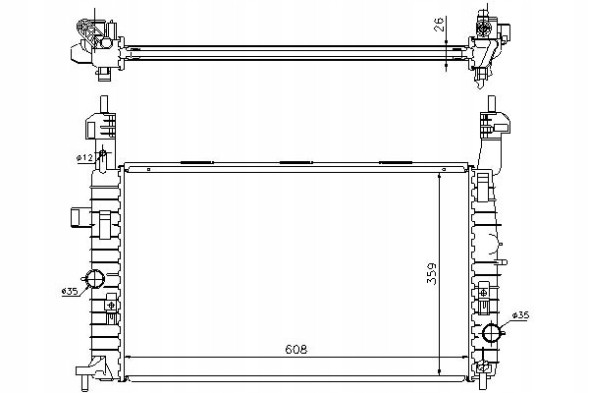 Nissens 63087A/NIS Nissens engine cooler opel meriva a 1.7d 09.03 + driver assistant #28