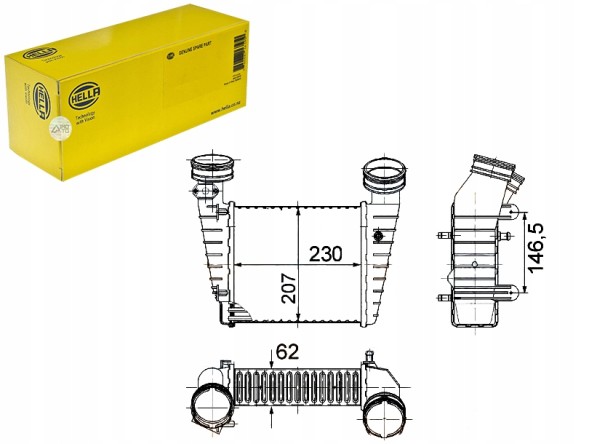 Hella  Intercooler vw 1,8t 20v passat hella + collision assistant #34