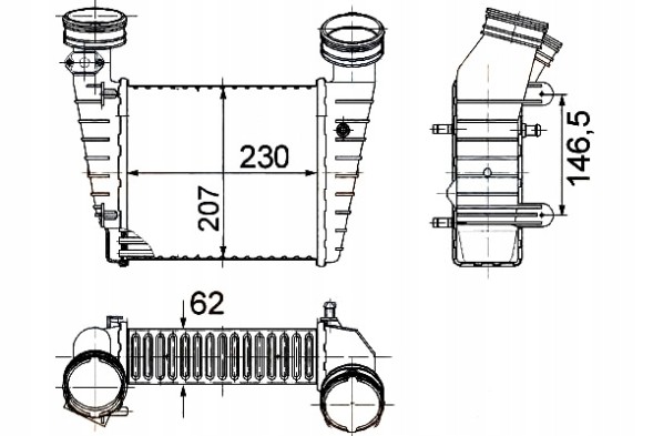 Hella  Intercooler vw 1,8t 20v passat hella + collision assistant #34