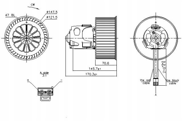Nissens  Nissens blower bmw 5 (f10) 5 (f11) 5 gran turism