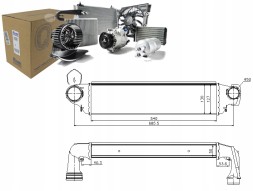 Nissens 96654 Intercooler bmw e46 03- - nissens 96654