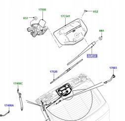 Land Rover OE  Range rover sport l494 lr043986 rear window wiper arm