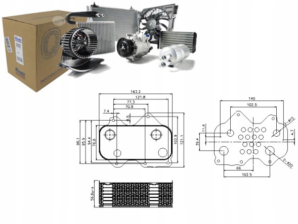 Nissens NIS90712(iMOTO) Oil cooler audi a6 a8 vw phaeton 3.3d/3.7/4. + Driver's essential #37