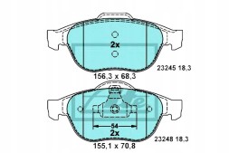 ATE 58891785 ATE Ate13.0470-7159.2 set of brake pads ceramic + driver assistant #33