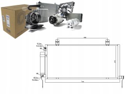 Nissens PRO/940164 NIS Condenser air conditioning cooler [NISSENS] + collision assistant #34