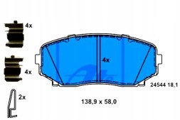 ATE 13.0460-5606.2/ATE Ate brake pads. Mazda front cx-7/cx-9 07- + driver assistant #28