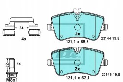ATE 58891278 ATE Ate13.0470-2727.2 set of brake pads ceramic + driver's assistant #33