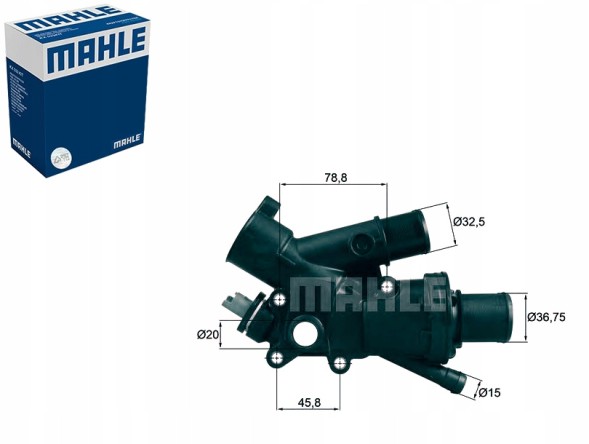 Mahle  Termostat citroen 83c 2,0hdi 09- ford 2,0tdci mah + driver's essential #37