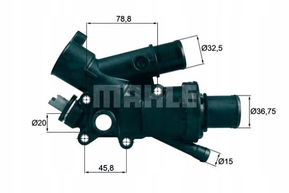 Mahle  Termostat citroen 83c 2,0hdi 09- ford 2,0tdci mah + driver's essential #37