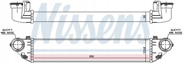 Nissens  Intercooler 96714 nissens