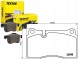 Textar  Tex2409801 brake pads vw front touareg 3,0 v6 tdi + driver assistant #33