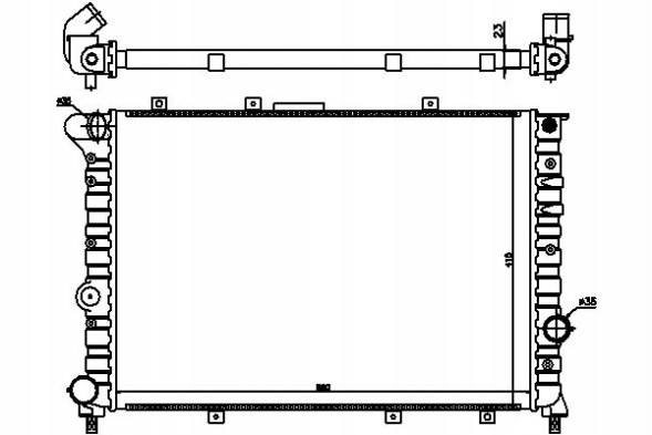 Nissens NIS60044(iMOTO) Engine cooler alfa romeo 156 1.9d/2.4d 09.97- + driver's essential #37