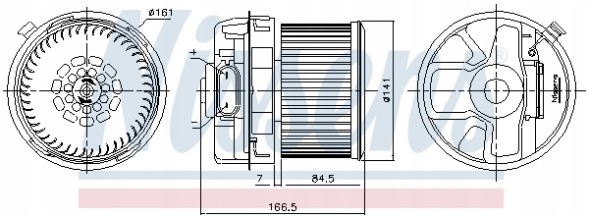 Nissens  Nissens citroen c1 blower (05-), peugeot 107 (05-), toyota aygo (05-)
