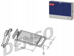 Denso PRO/DRR12101 DEN Heater (402x177x42mm with air conditioning cables + collision assistant #34