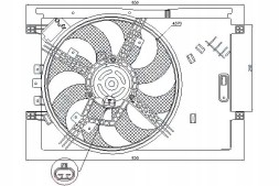 Nissens NIS85564(iMOTO) Radiator fan (with housing) fiat grande punt + driver's essential #37