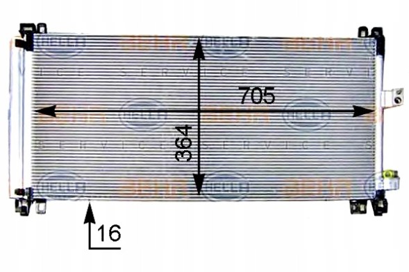 Hella 8FC 351 309-571/HEL Hella condenser 6455hr 062021n cn5273 + driver assistant #28