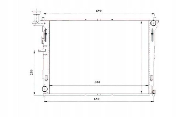 NRF 53845/NRF Nrf radiator kia cee'd 1,4/1,6 06 + driver assistant #28