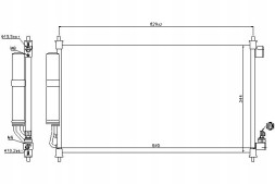 Nissens PRO/940382 NIS Air conditioning condenser nissan nv200 nv200 / evalia + collision assistant #34