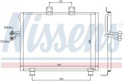 Nissens  Condenser air conditioning cooler 940017 nissens