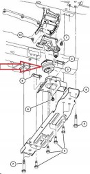 USA 52080262AA Jeep grand cherokee gearbox cushion (wg) 2001-2005