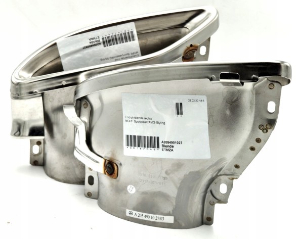 Mercedes-Benz OE A2054900927+A2054901027 Silencer exhaust tips mercedes e-class c207 coupe a207 kabrio w207 amg