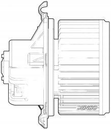 Denso DEA09024 Blower air supply fan dea09024 denso citroen