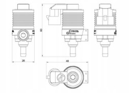 Stag  Ac strip stag w-031 bfc 4-cyl 1,9 ohm injector