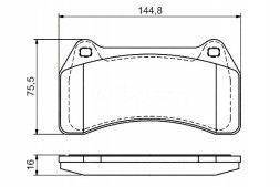 Bosch  Bosch brake pads jaguar front s-type 4,2 02-09 + driver assistant #28