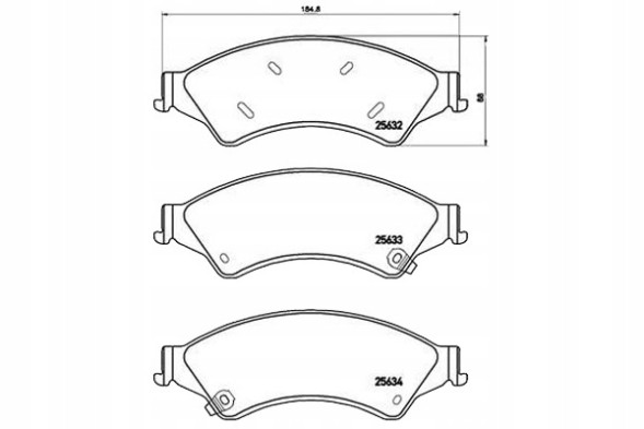 Brembo 59081136 BRE Brep 24 153 brake pads ford ranger 11- front + driver assistant #33
