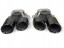 Proteile A16751 Silencer exhaust tips mercedes gle suv w167 53 amg c167 black night