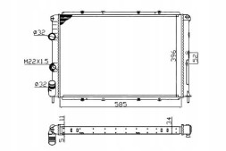 NRF NRF509503A(iMOTO) Radiator renault megane i 95- nrf + driver's essential #37