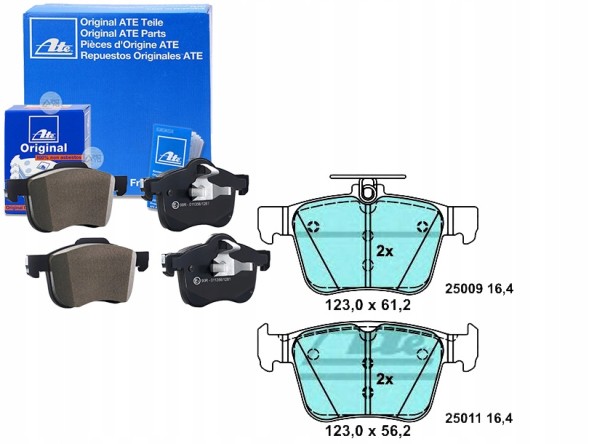 ATE  Brake pads vw rear golf passat tiguan touran
