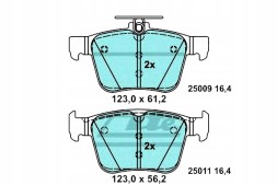 ATE Brake pads vw rear golf passat tiguan touran