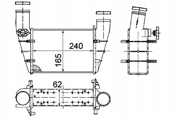 Hella 108780356 HEL Hel8ml 376 727-581 intercooler vw a4/passat 1,9tdi + driver assistant #33