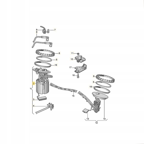 ECP MOBILITY 4F0919050A 4F0919050C 4F0919050J Fuel pump 4f0919050 audi a6 c6 2.0 2.7 3.0 tdi new warranty