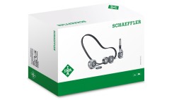 Schaeffler INA  Timing set (belt + roller + liquid pump) fits: audi a3, a4 b7,