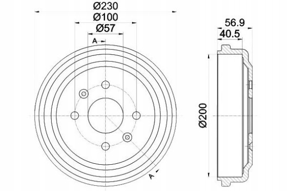 Textar 94032100/TEX Textar brake drums chevrolet rear aveo/kalos/sp + driver assistant #28