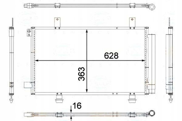 Behr Hella Service 8FC 351 307-741 BRH/GIFT Condenser air conditioning cooler [BEHR HELLA] + driver assistant #31