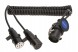 Trucklight AD-15/7-PLA-3.5M-AN Spiral cable trailer semi-trailer 15/7/7 adapter abs ad-15/7-pla-3.5m-an