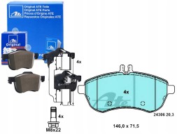ATE  Ate13.0470-2733.2 set of brake pads ceramic + driver's assistant #33