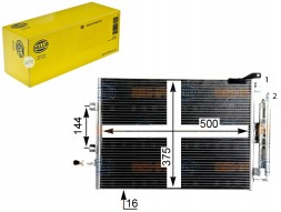 Hella PRO/8FC 351 319-244 HEL Air conditioning condenser renault clio iii modus 05- + collision assistant #34