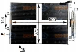 Hella PRO/8FC 351 319-244 HEL Air conditioning condenser renault clio iii modus 05- + collision assistant #34