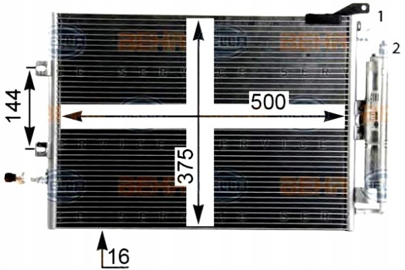 Hella PRO/8FC 351 319-244 HEL Air conditioning condenser renault clio iii modus 05- + collision assistant #34