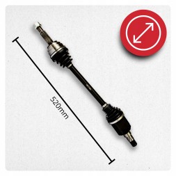 BRV B2057 Half axle left right front tesla model 3 (5yj3) ev awd new