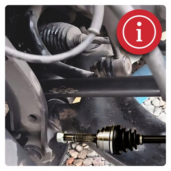 BRV B2057 Half axle left right front tesla model 3 (5yj3) ev awd new