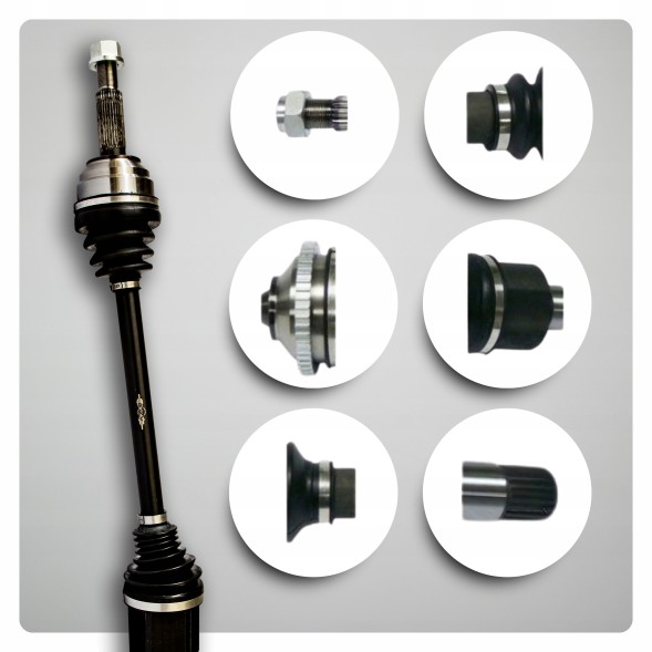 BRV B2057 Half axle left right front tesla model 3 (5yj3) ev awd new