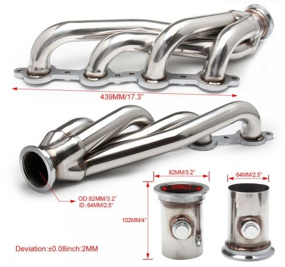 Epman  Exhaust manifold chevrolet ls1 ls2 ls3 ls6 4.8 5.3 5.7l 6.0l 6.2l v-band