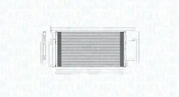 Magneti Marelli  Condenser air conditioning cooler 350203761000