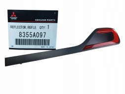 Mitsubishi OE WB/8355A097 Mitsubishi asx lift 17 - 19 reflector with carbon in bumper rear left original